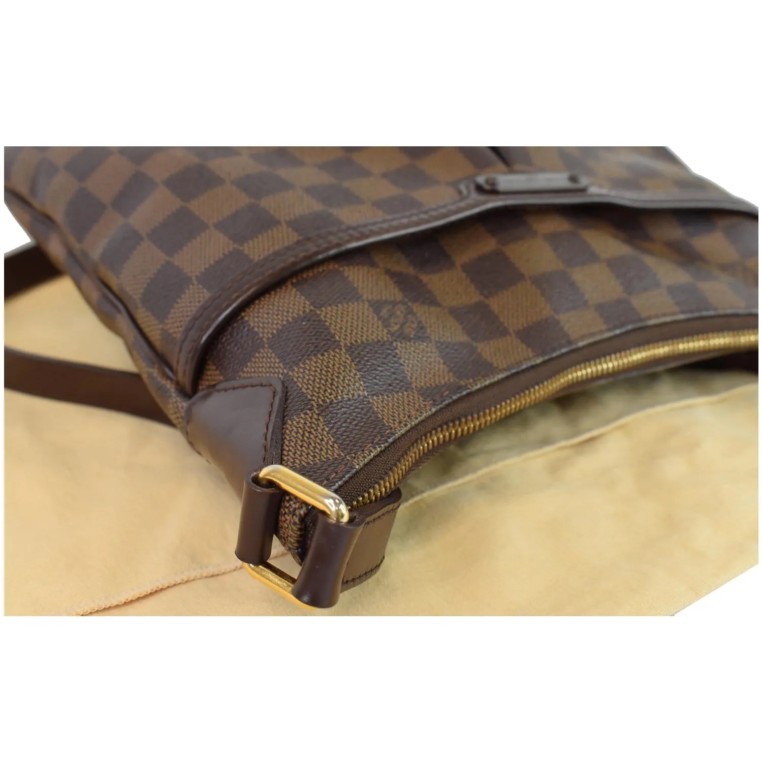LOUIS VUITTON Bloomsbury PM Damier Ebene Crossbody Bag Brown