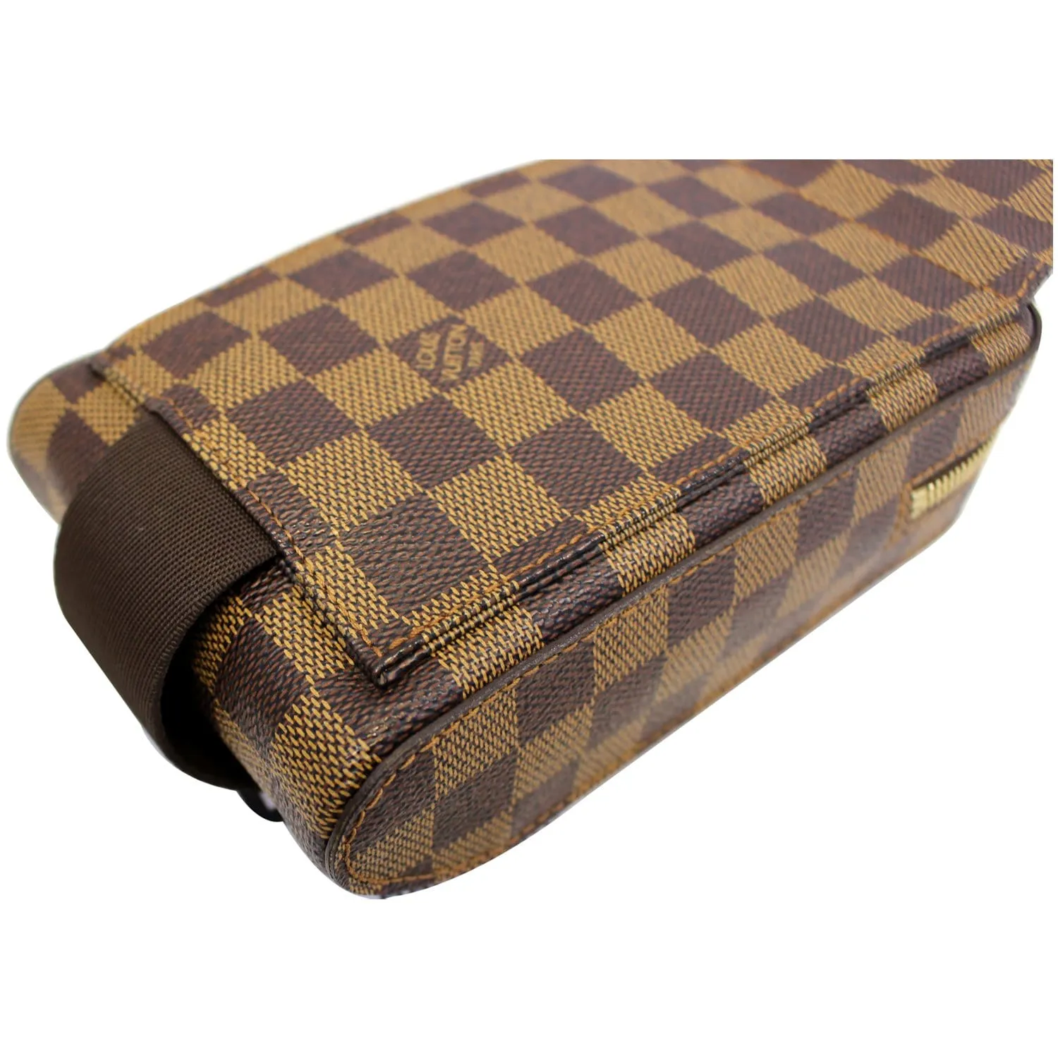 LOUIS VUITTON Damier Ebene Geronimos Brown Hip Bag