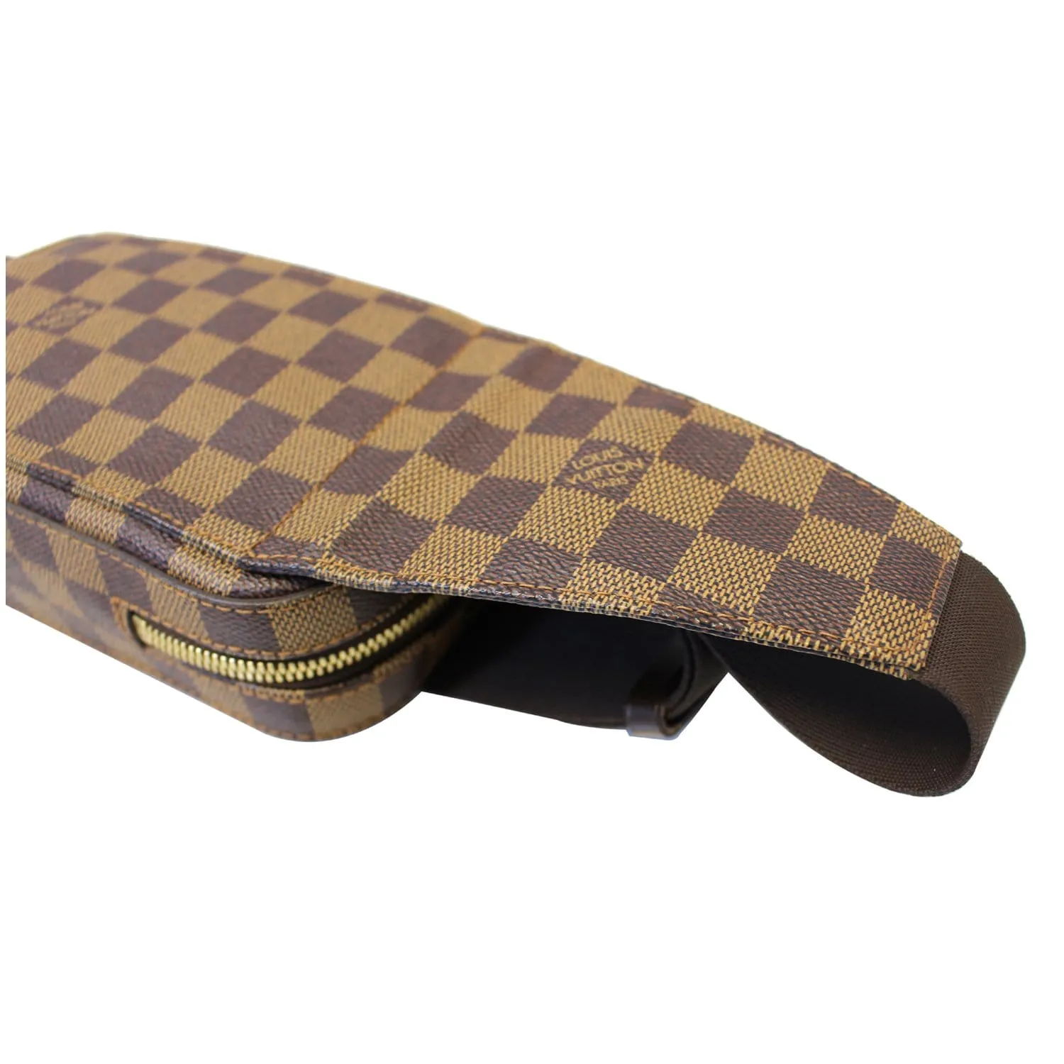 LOUIS VUITTON Damier Ebene Geronimos Brown Hip Bag