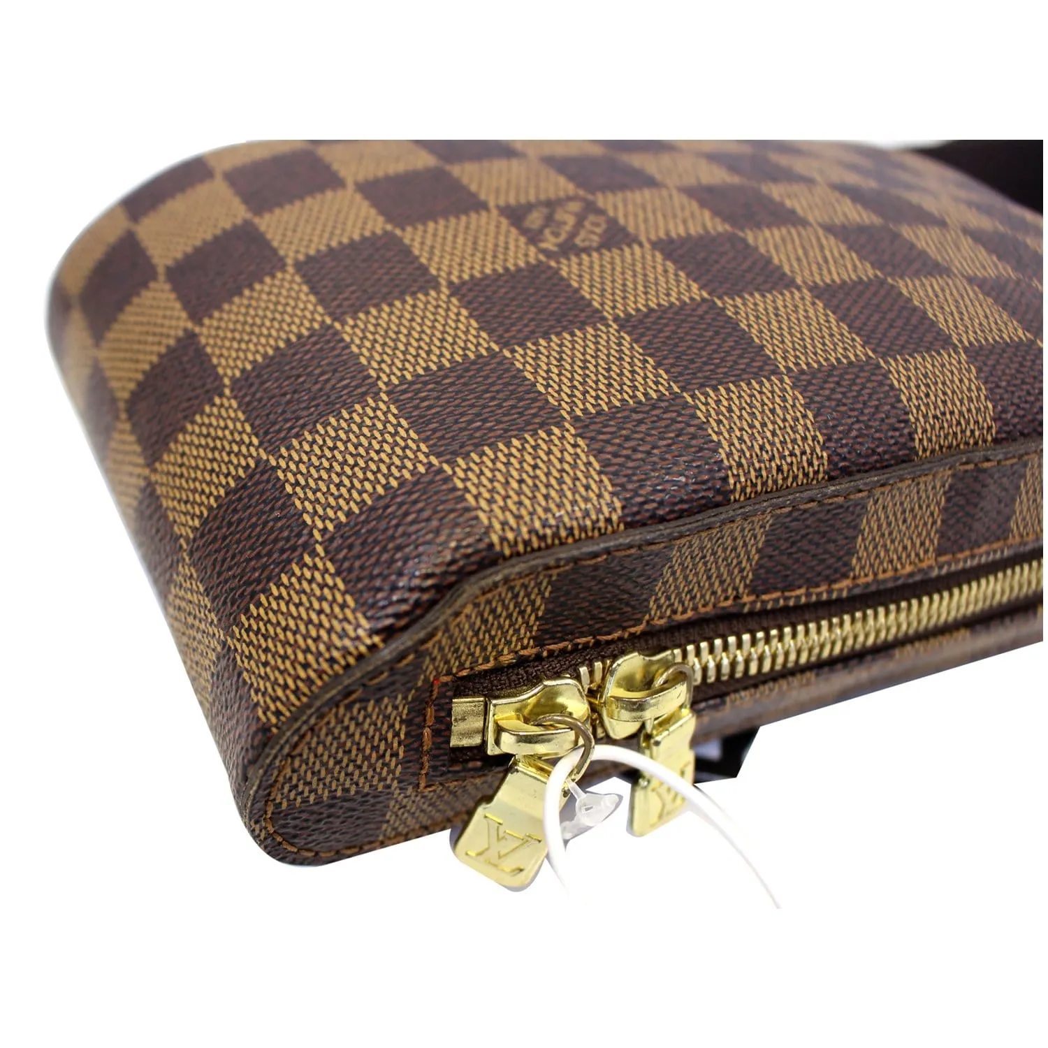LOUIS VUITTON Damier Ebene Geronimos Brown Hip Bag