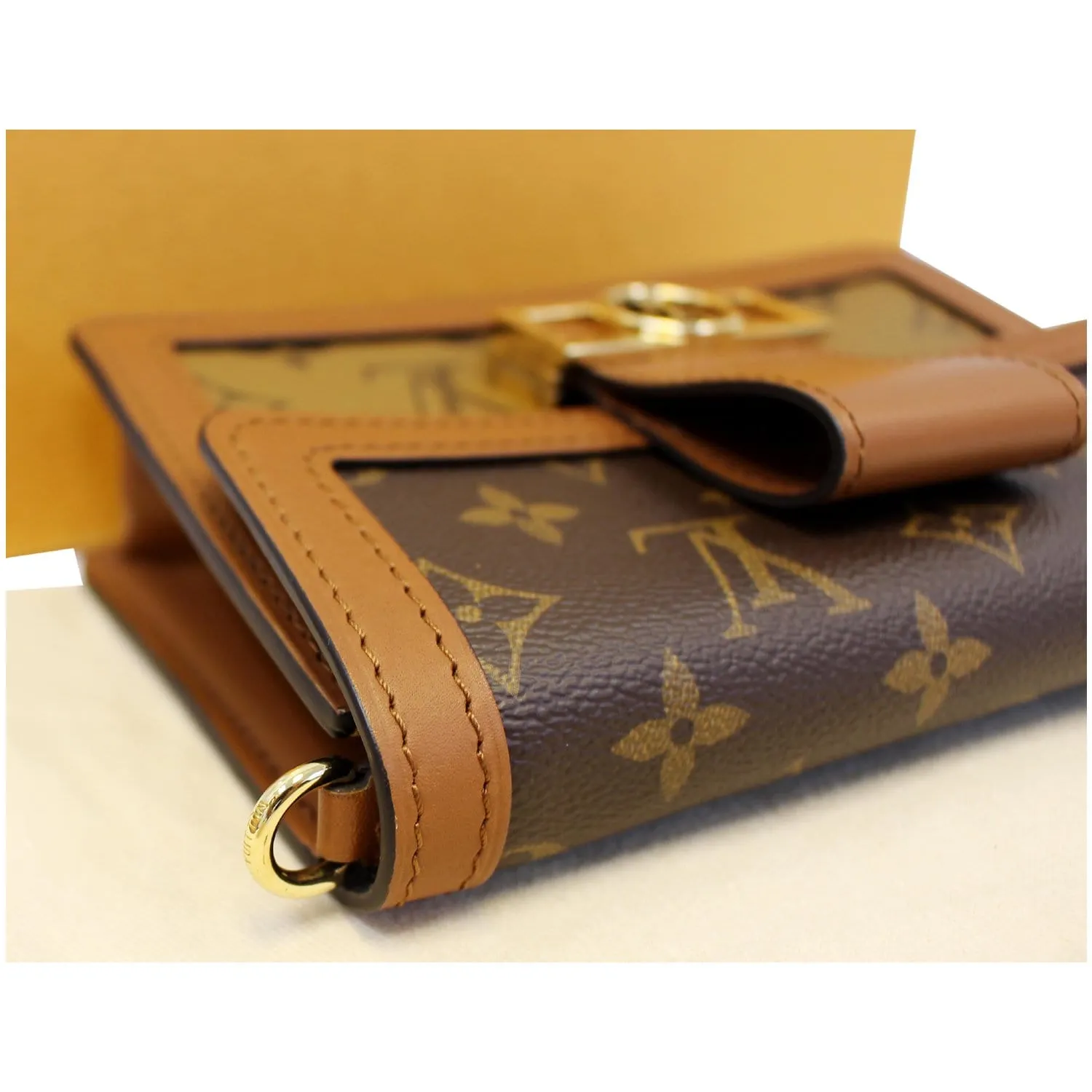 LOUIS VUITTON Dauphine Reverse Monogram Canvas Bumbag Bag Brown