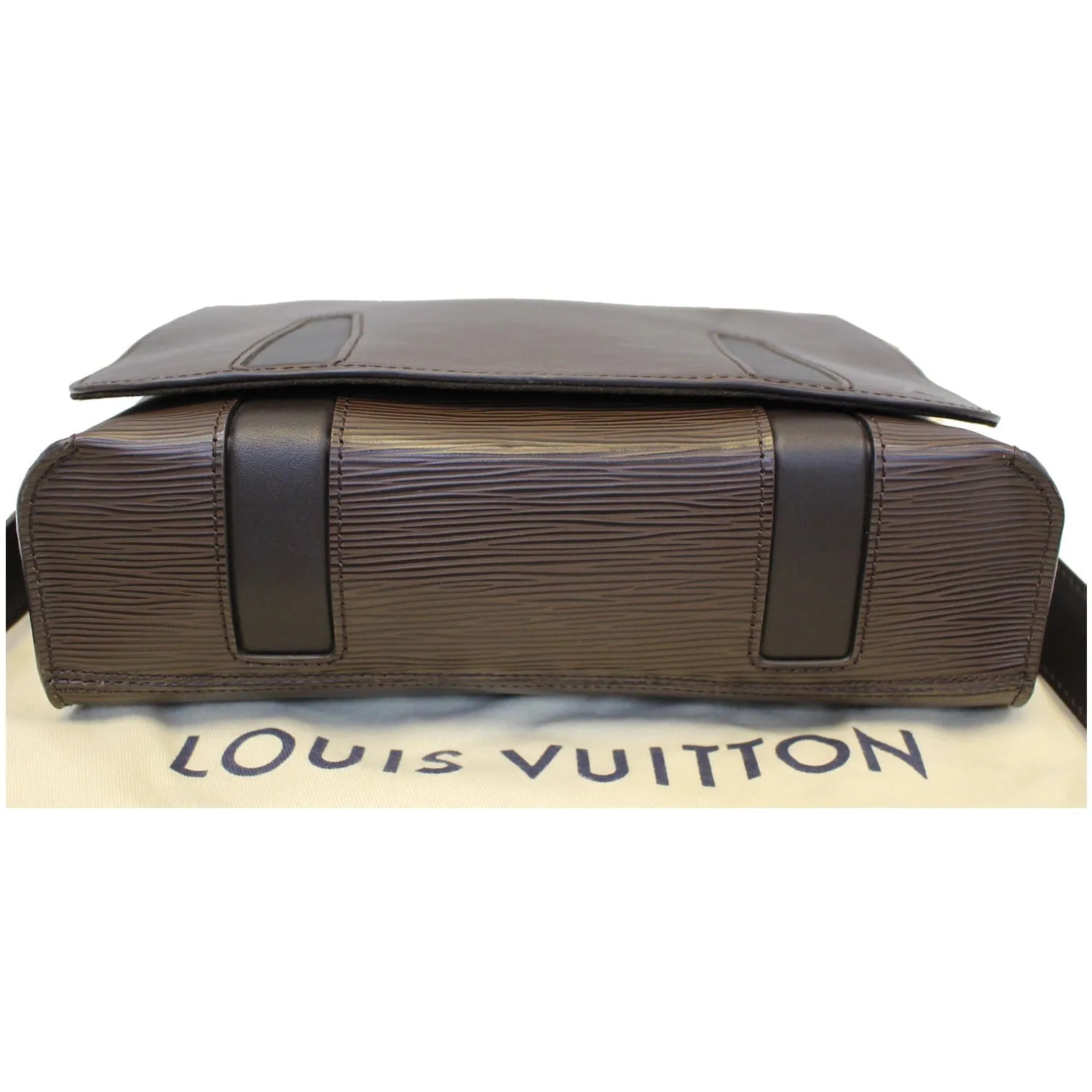 LOUIS VUITTON Harington PM Epi Leather Messenger Bag Brown