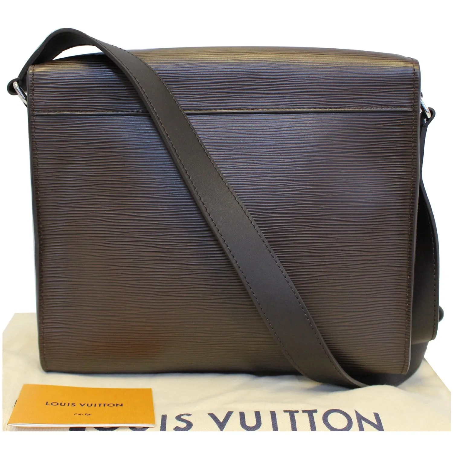 LOUIS VUITTON Harington PM Epi Leather Messenger Bag Brown