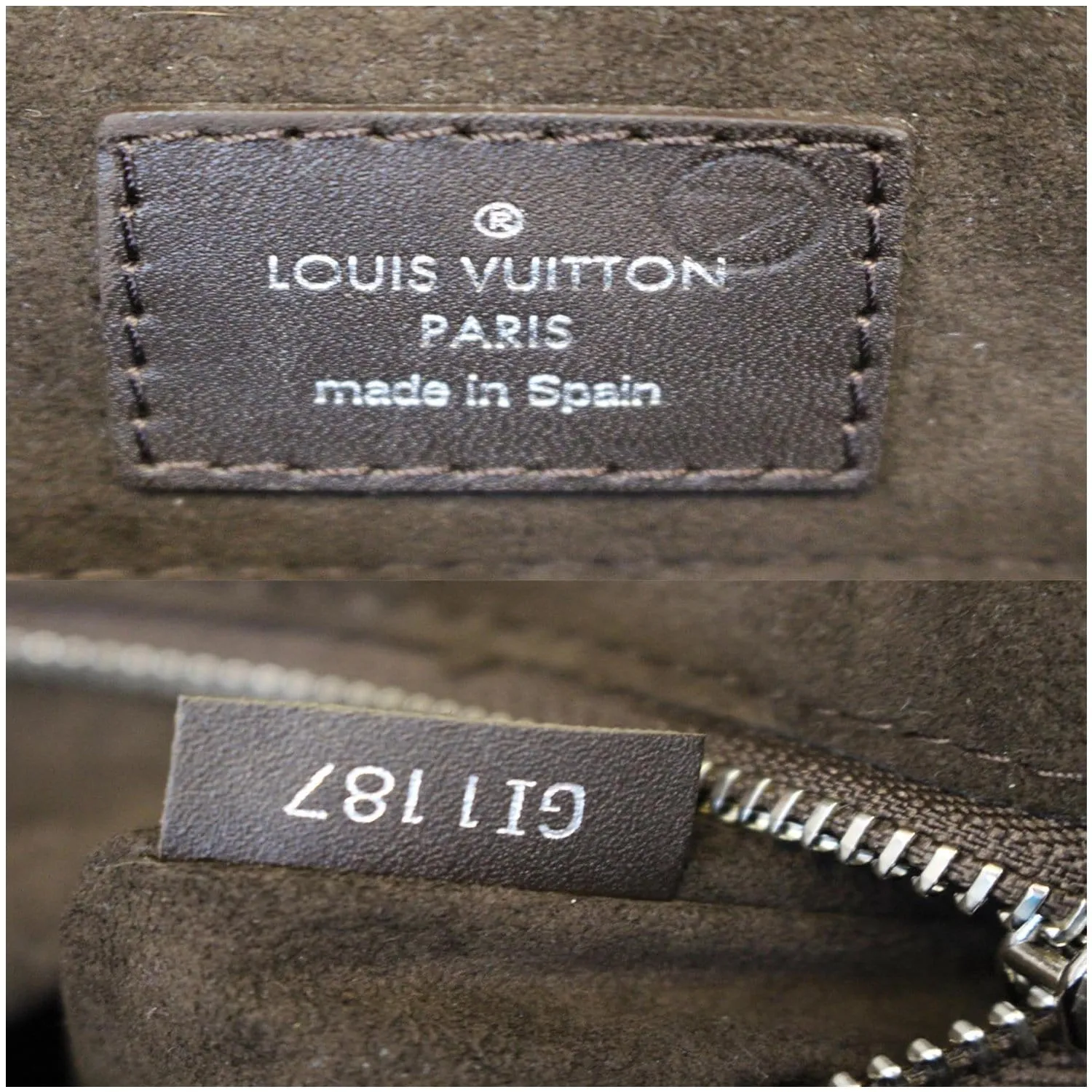 LOUIS VUITTON Harington PM Epi Leather Messenger Bag Brown