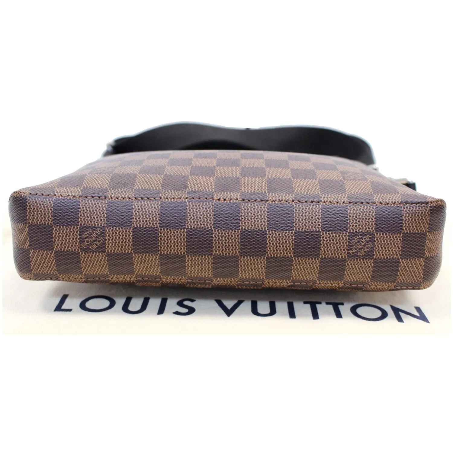 LOUIS VUITTON Jake PM Damier Ebene Messenger Bag Brown