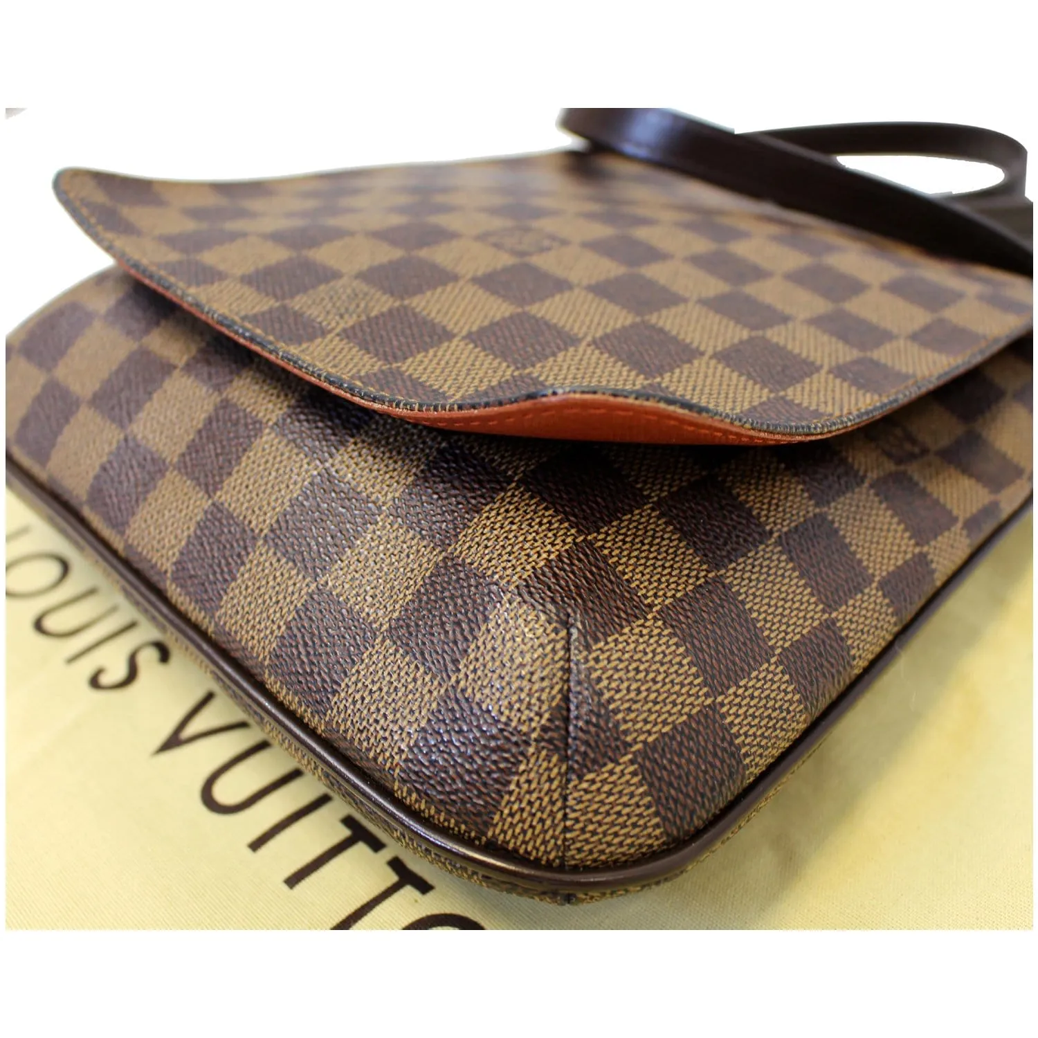 LOUIS VUITTON Musette Salsa Damier Ebene Crossbody Bag Brown