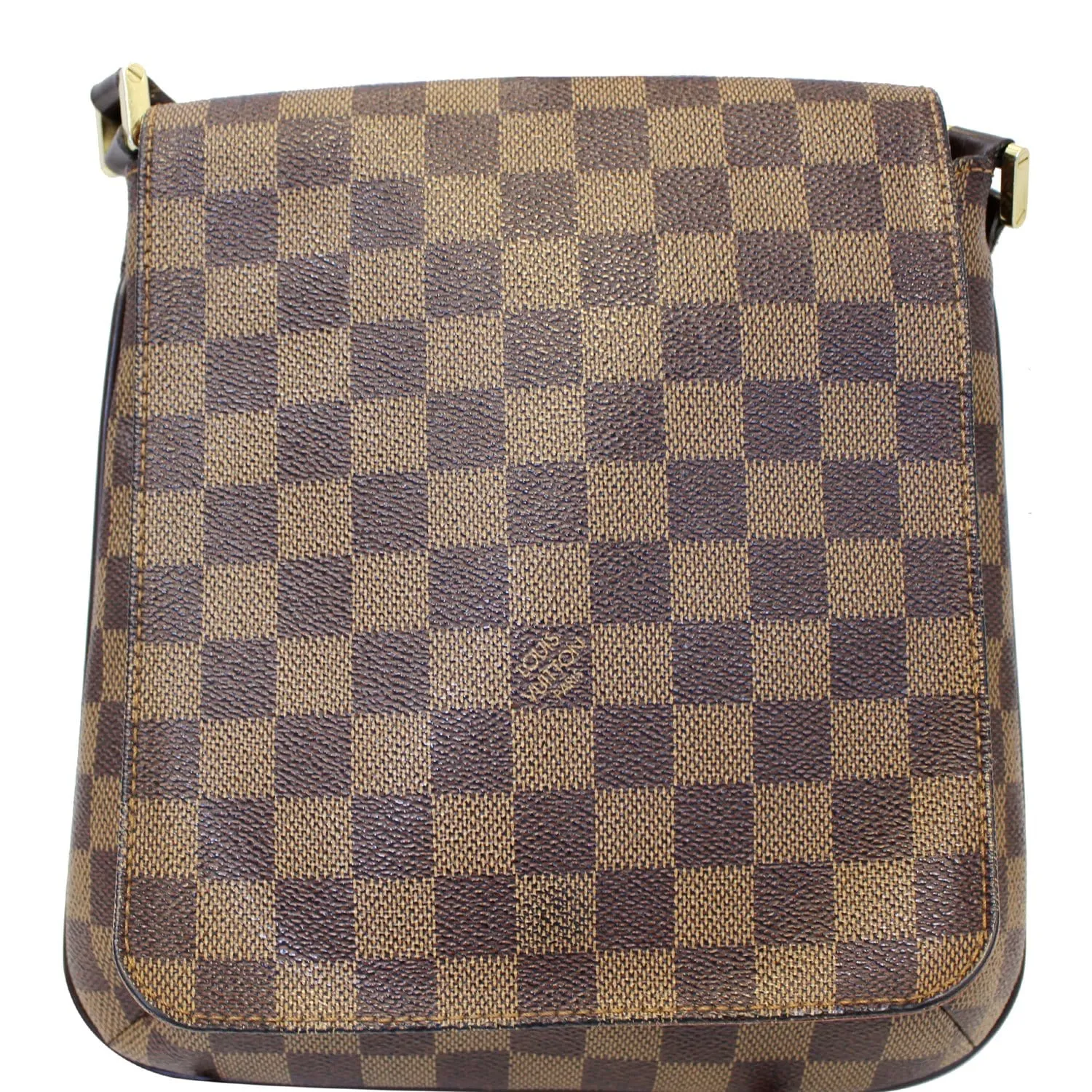 LOUIS VUITTON Musette Salsa Damier Ebene Crossbody Bag Brown