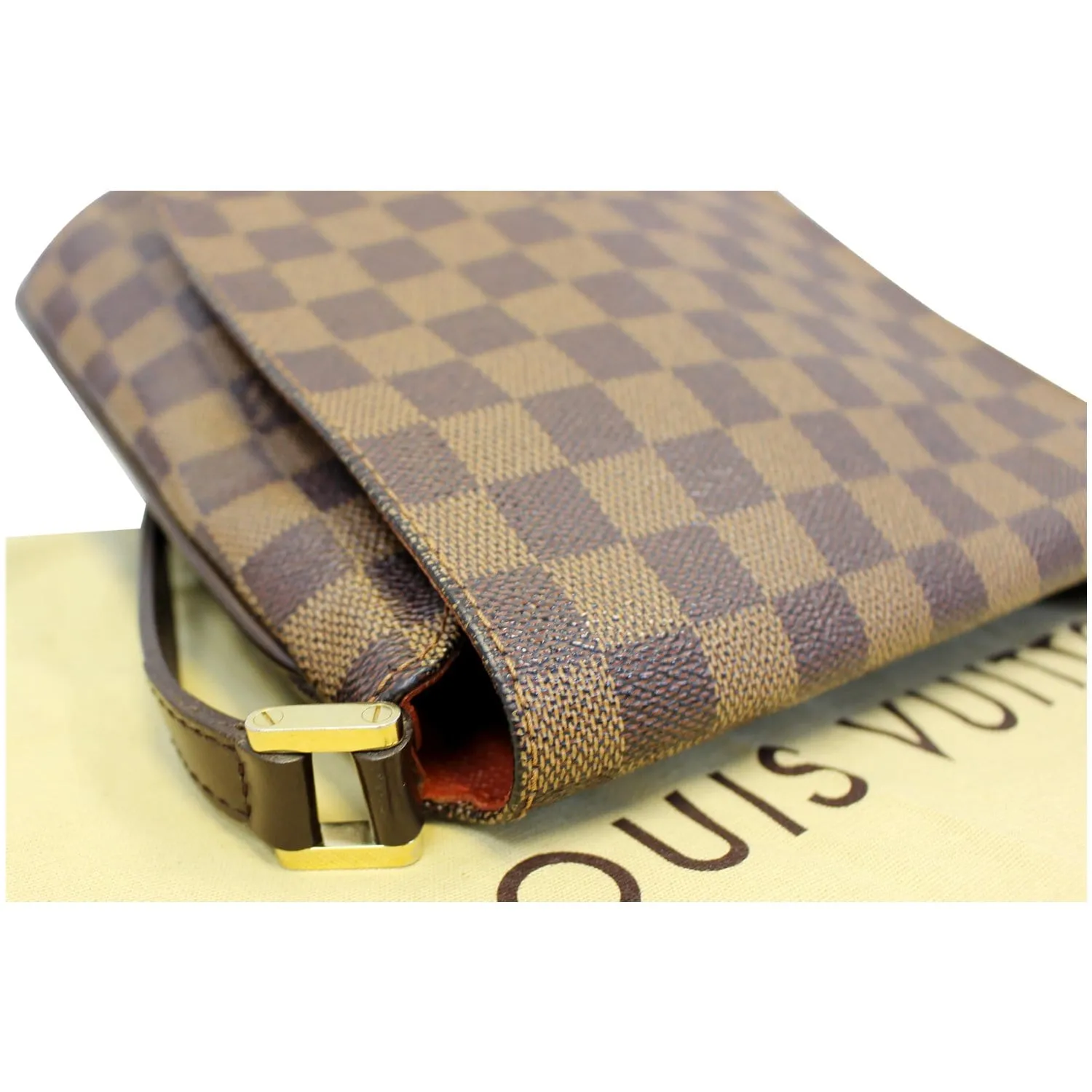 LOUIS VUITTON Musette Salsa Damier Ebene Crossbody Bag Brown