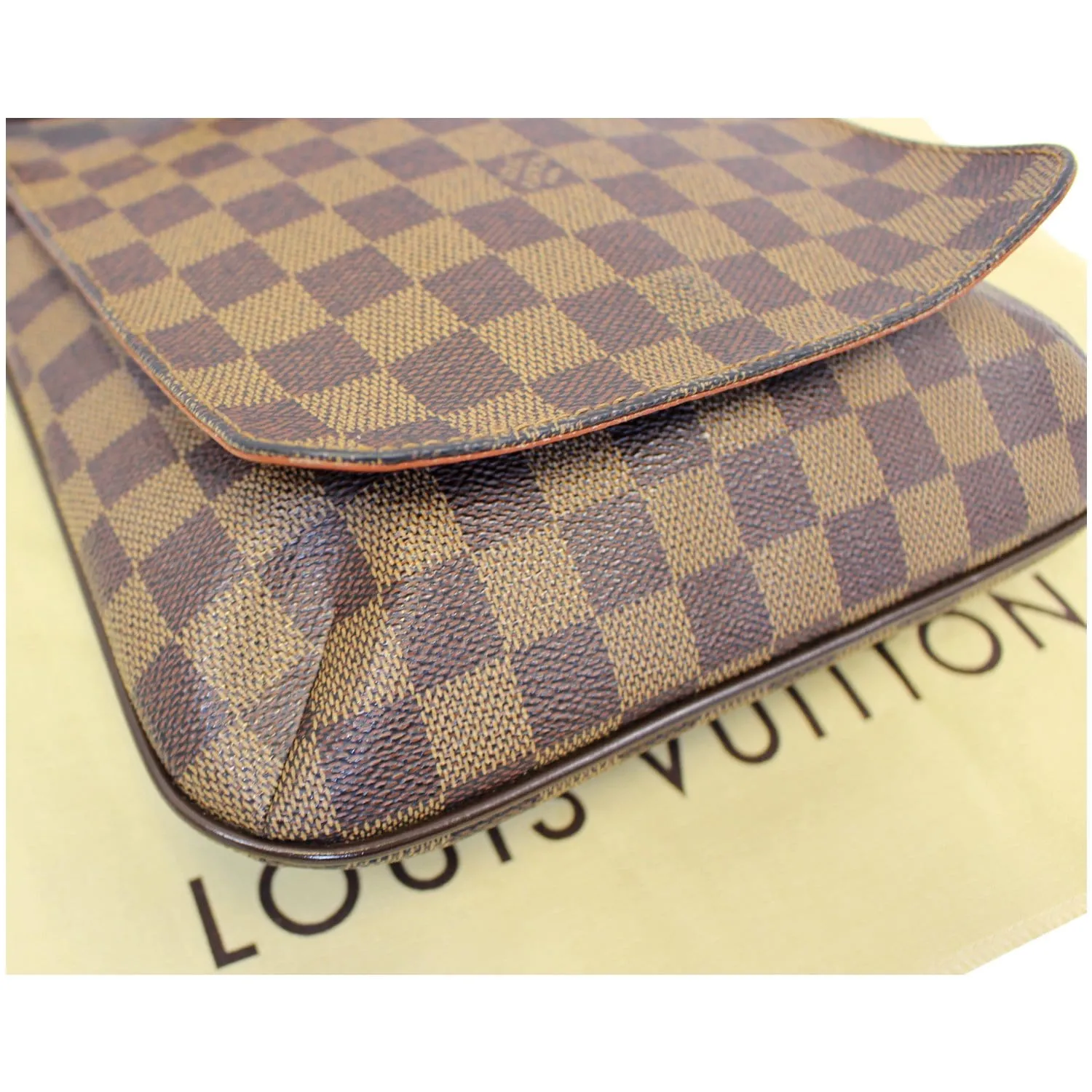 LOUIS VUITTON Musette Salsa Damier Ebene Crossbody Bag Brown
