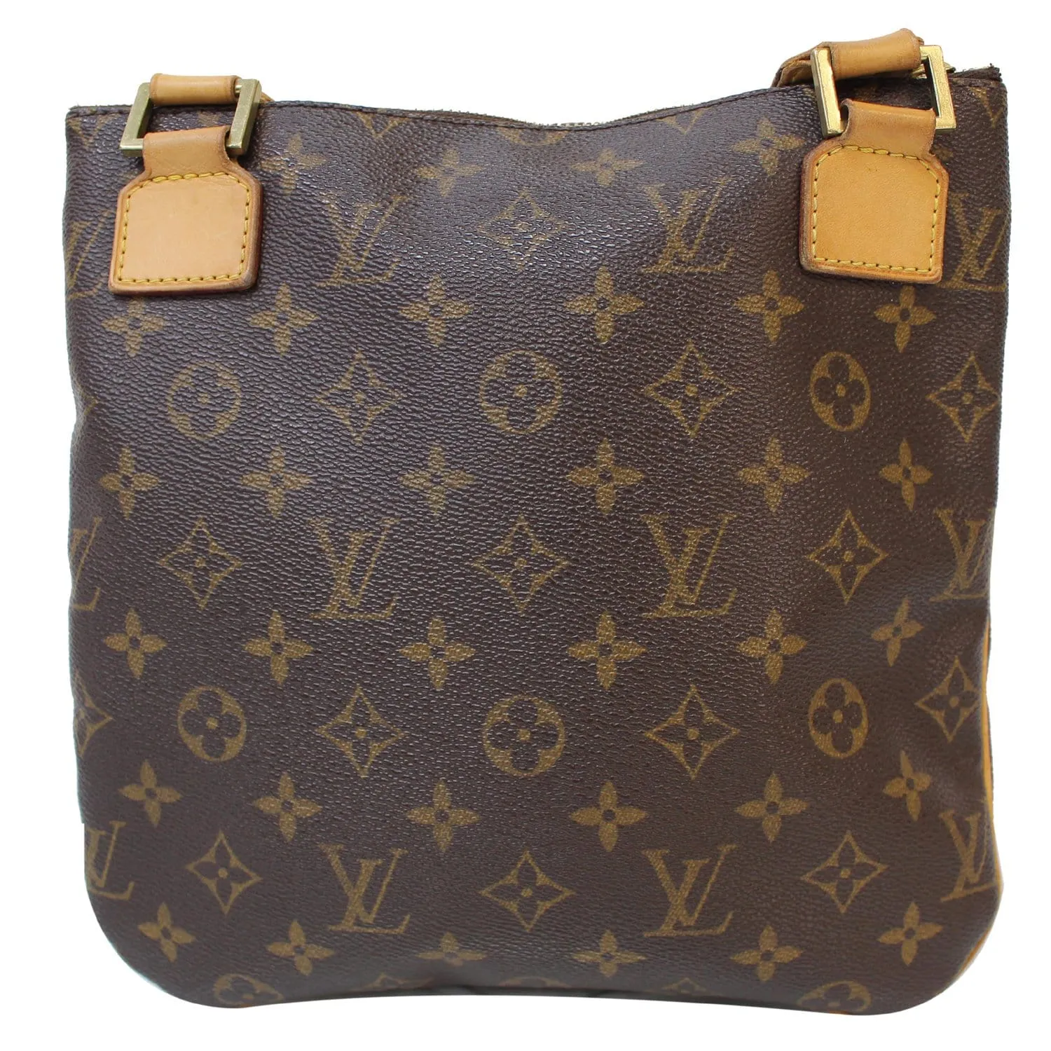 LOUIS VUITTON Pochette Bosphore Monogram Canvas Crossbody Bag Brown