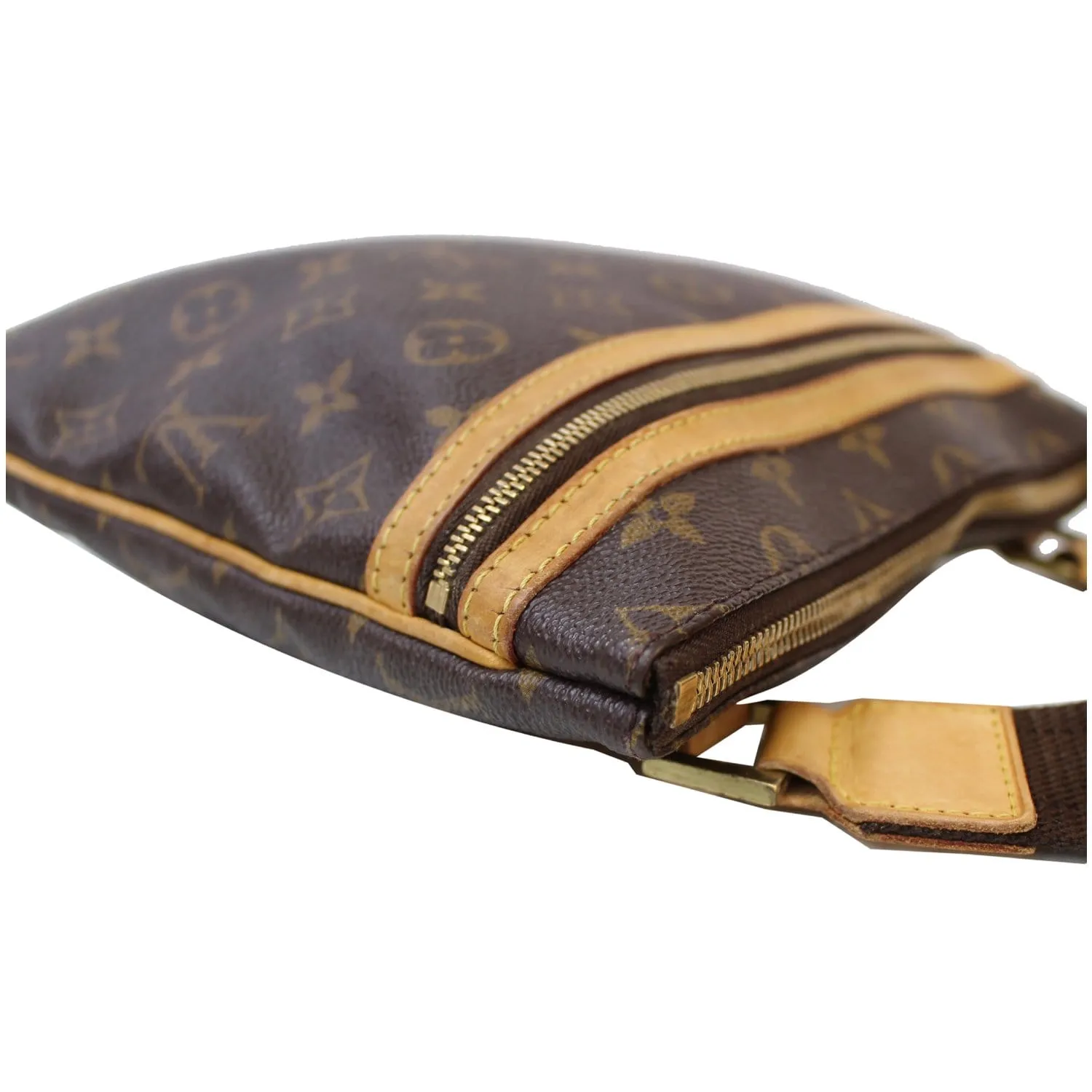 LOUIS VUITTON Pochette Bosphore Monogram Canvas Crossbody Bag Brown
