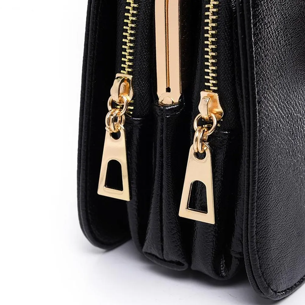 <bold>Clutch  / Messenger Bag  <br>Vegan-Leather