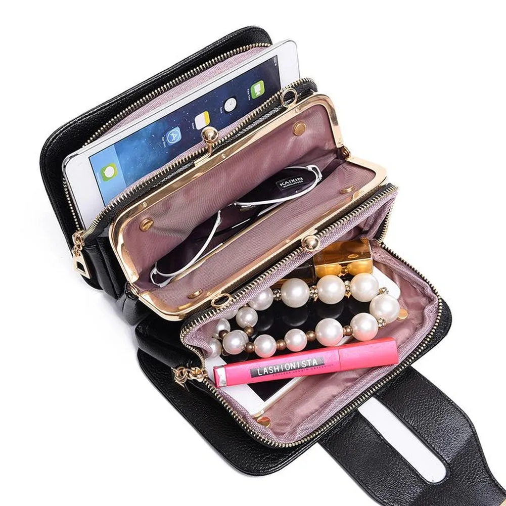 <bold>Clutch  / Messenger Bag  <br>Vegan-Leather