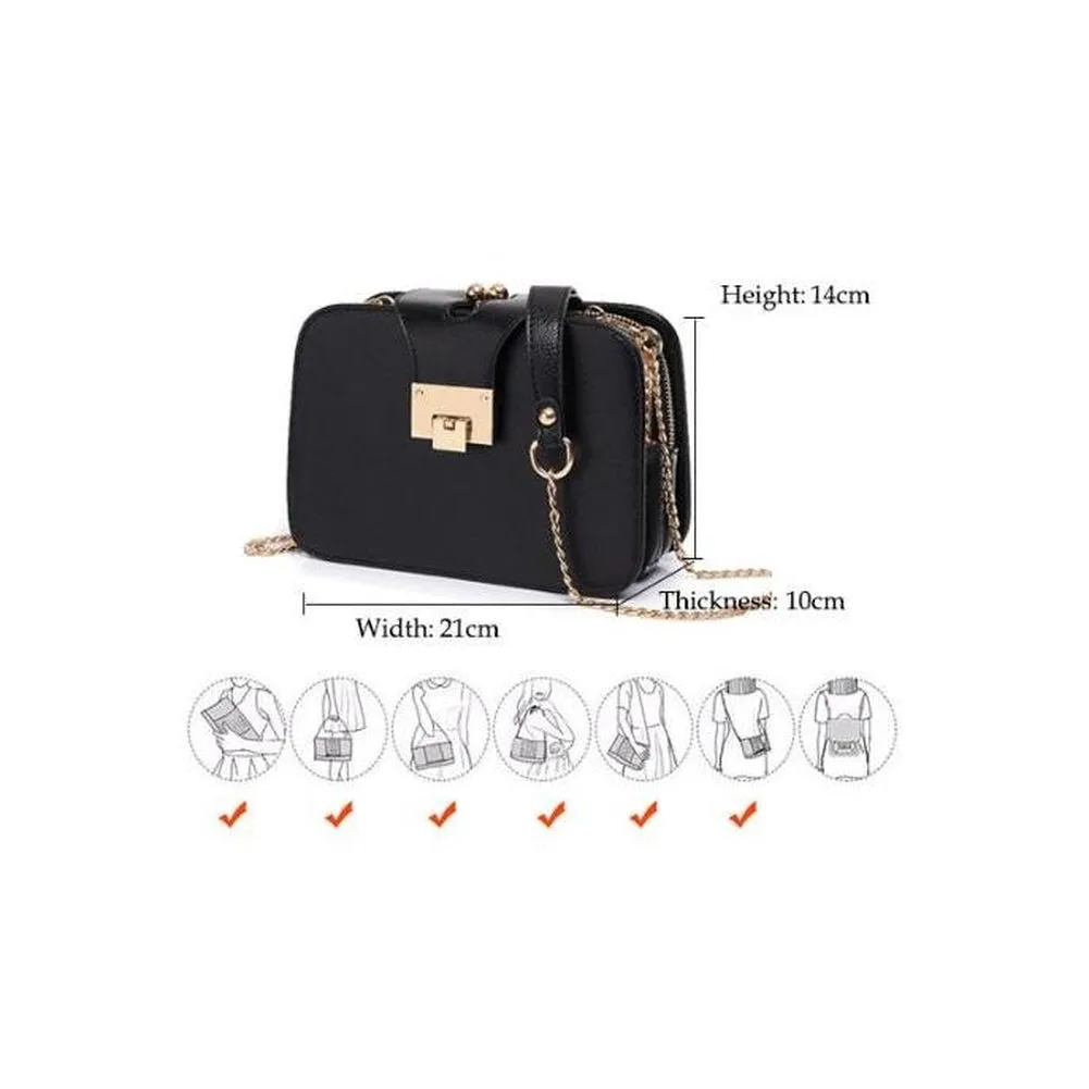 <bold>Clutch  / Messenger Bag  <br>Vegan-Leather