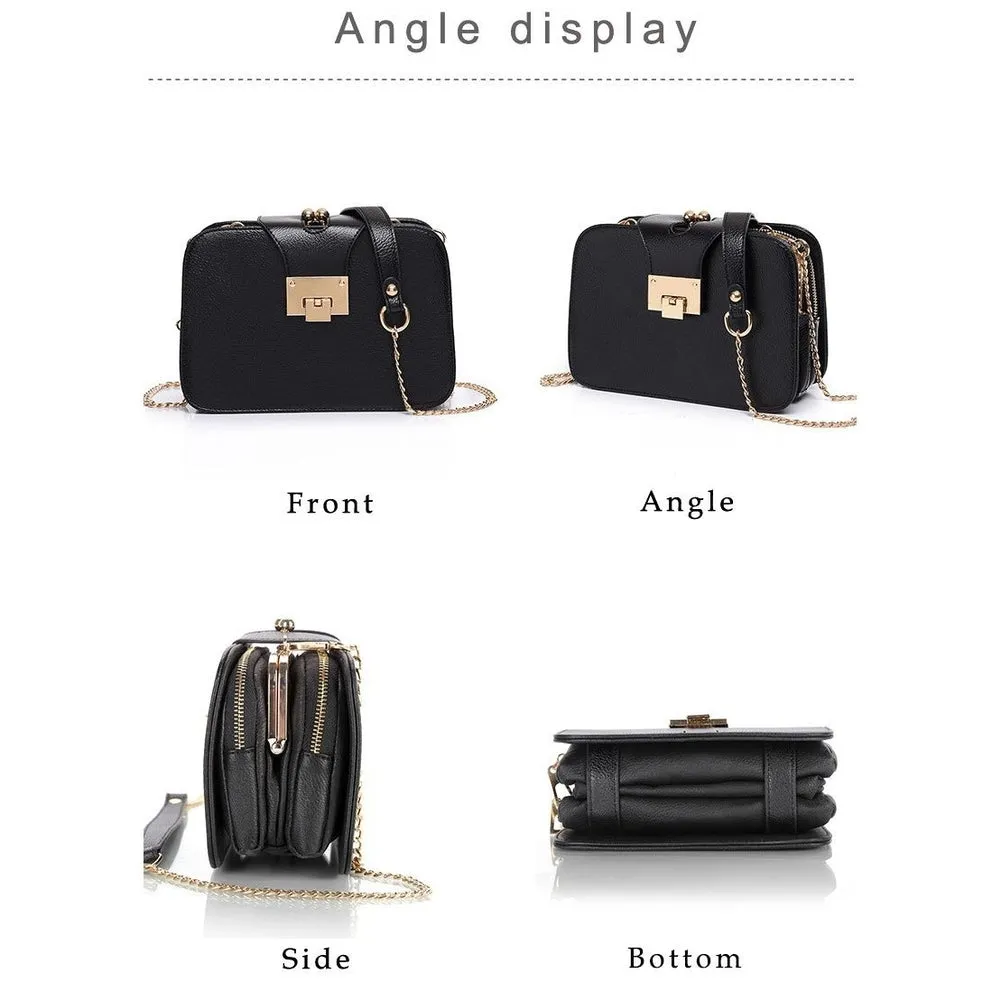 <bold>Clutch  / Messenger Bag  <br>Vegan-Leather