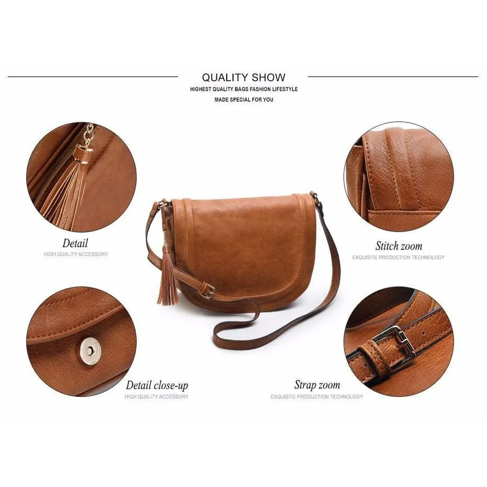 <bold>Messenger / Crossbody Bag <br>Vegan-Leather