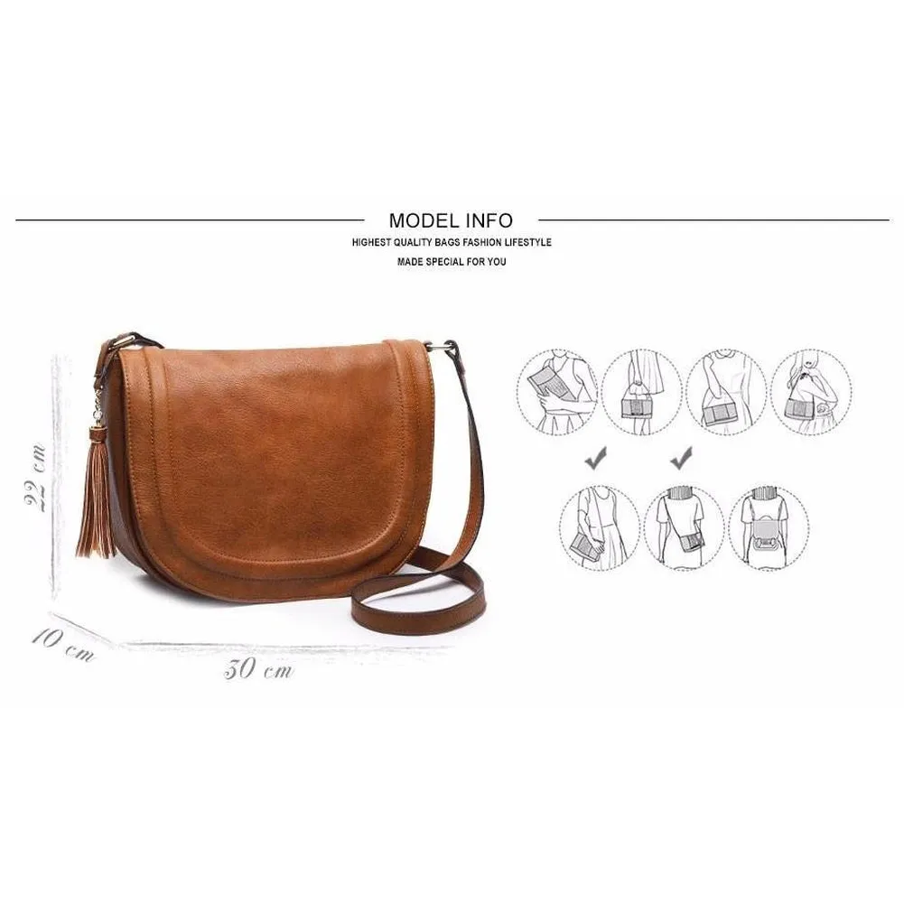 <bold>Messenger / Crossbody Bag <br>Vegan-Leather