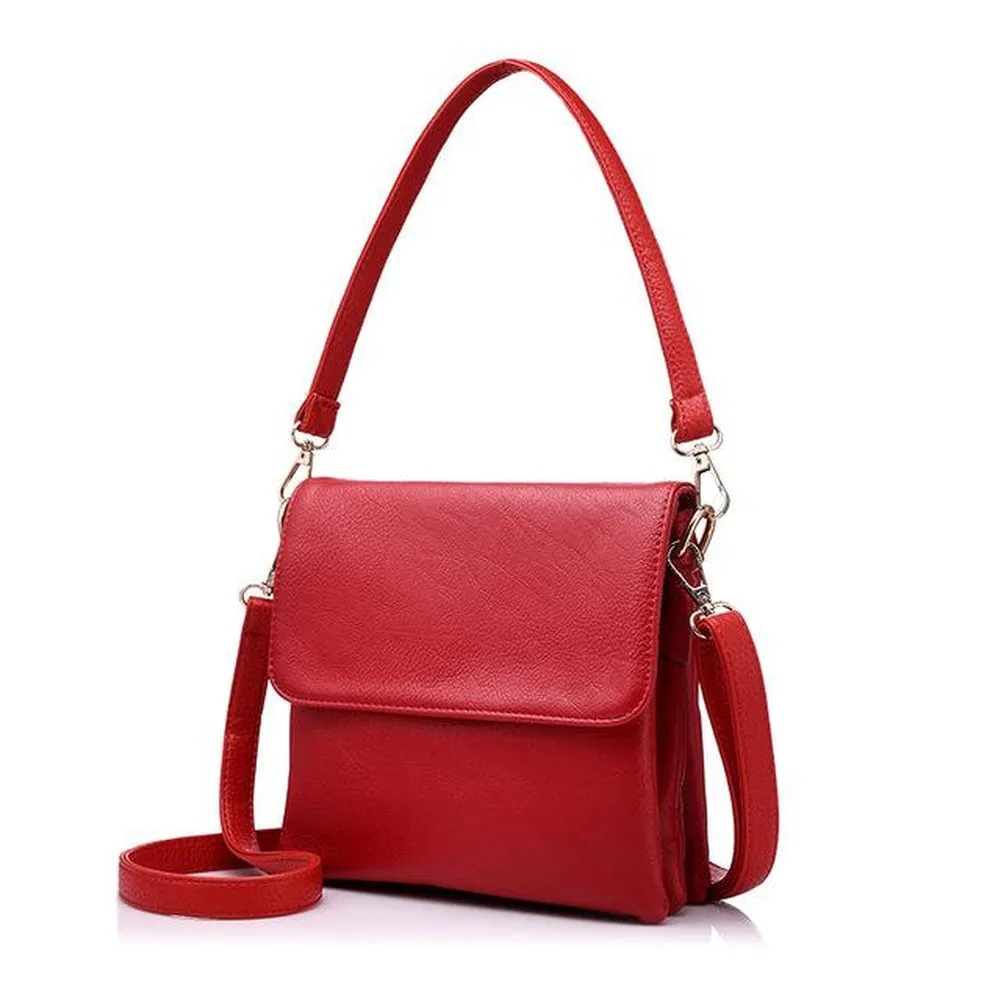 <bold>Messenger  / Shoulder Bag  <br>Vegan-Leather