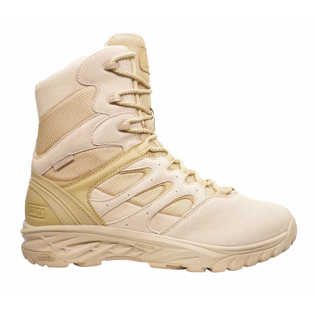 Magnum Wild Fire Tactical 8.0 Side-Zip Waterproof Boots Desert Tan