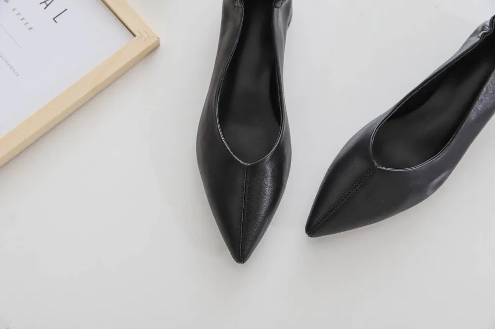 Mary Janes round low heels oxford pointed toe large size grandma shoes Hollywood movie stars natura leather elegant pumps