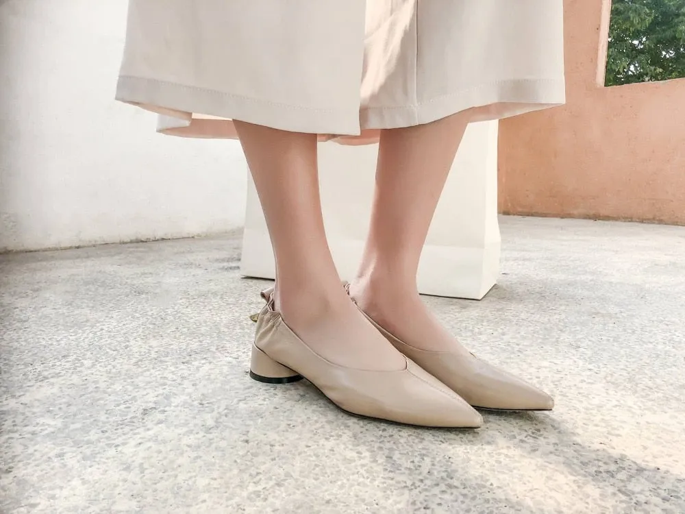 Mary Janes round low heels oxford pointed toe large size grandma shoes Hollywood movie stars natura leather elegant pumps