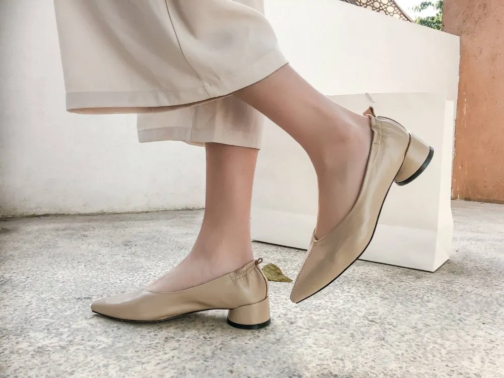 Mary Janes round low heels oxford pointed toe large size grandma shoes Hollywood movie stars natura leather elegant pumps