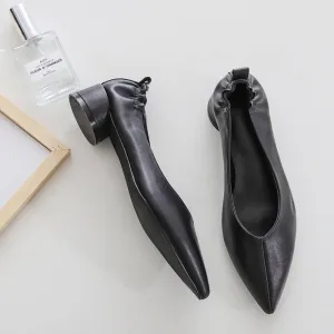 Mary Janes round low heels oxford pointed toe large size grandma shoes Hollywood movie stars natura leather elegant pumps