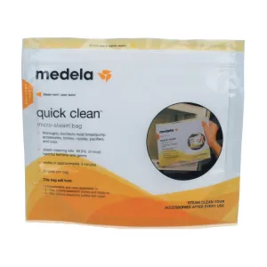 Medela Quick Clean Micro Steam Bags (5-Pack)