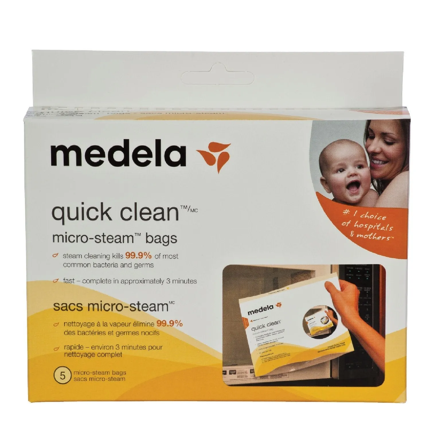 Medela Quick Clean Micro Steam Bags (5-Pack)