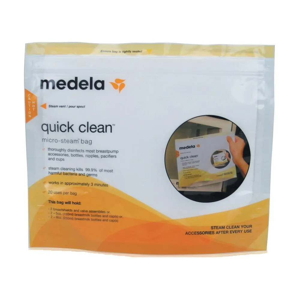 Medela Quick Clean Micro Steam Bags (5-Pack)
