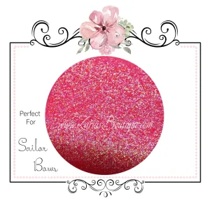 Melon Sapphire ~ Medium Glitter Sailor Bow Fabric Sheets