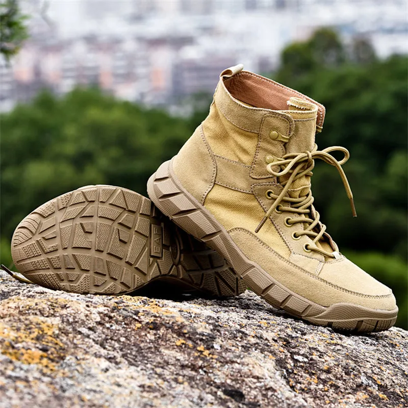 Men's Lace Up Vintage Hiking Boots