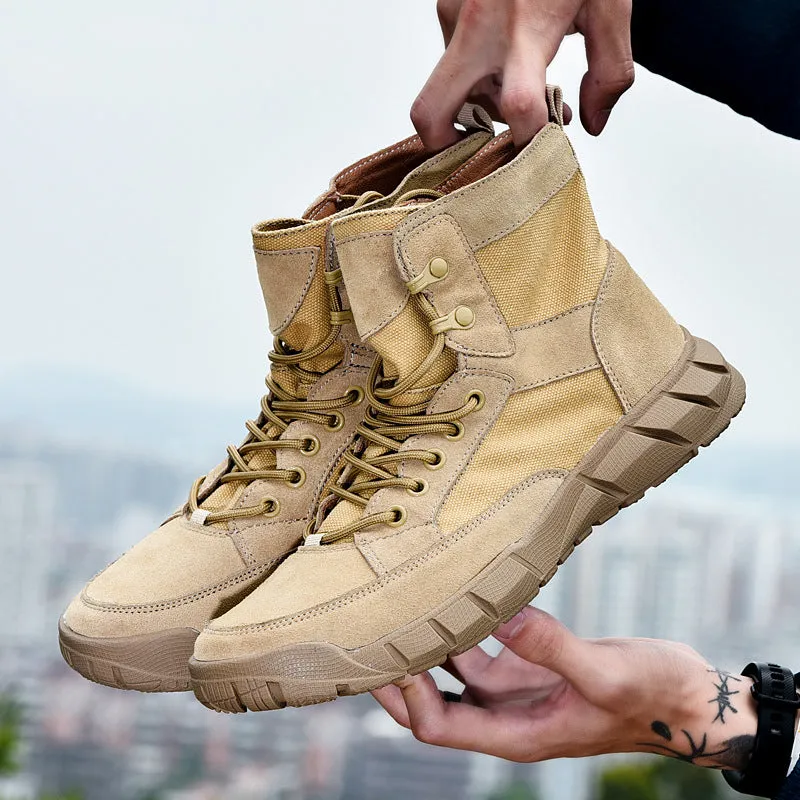 Men's Lace Up Vintage Hiking Boots