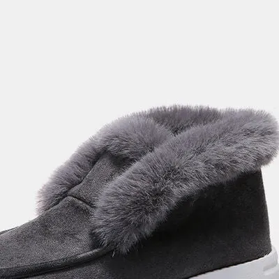 Milan Furry Suede Snow Boots
