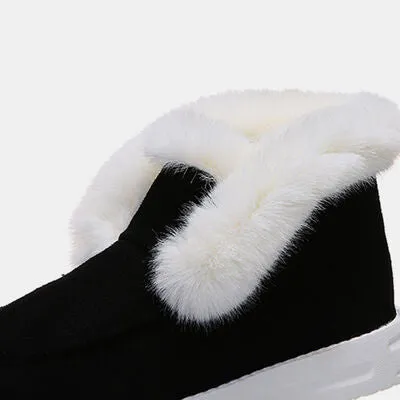 Milan Furry Suede Snow Boots