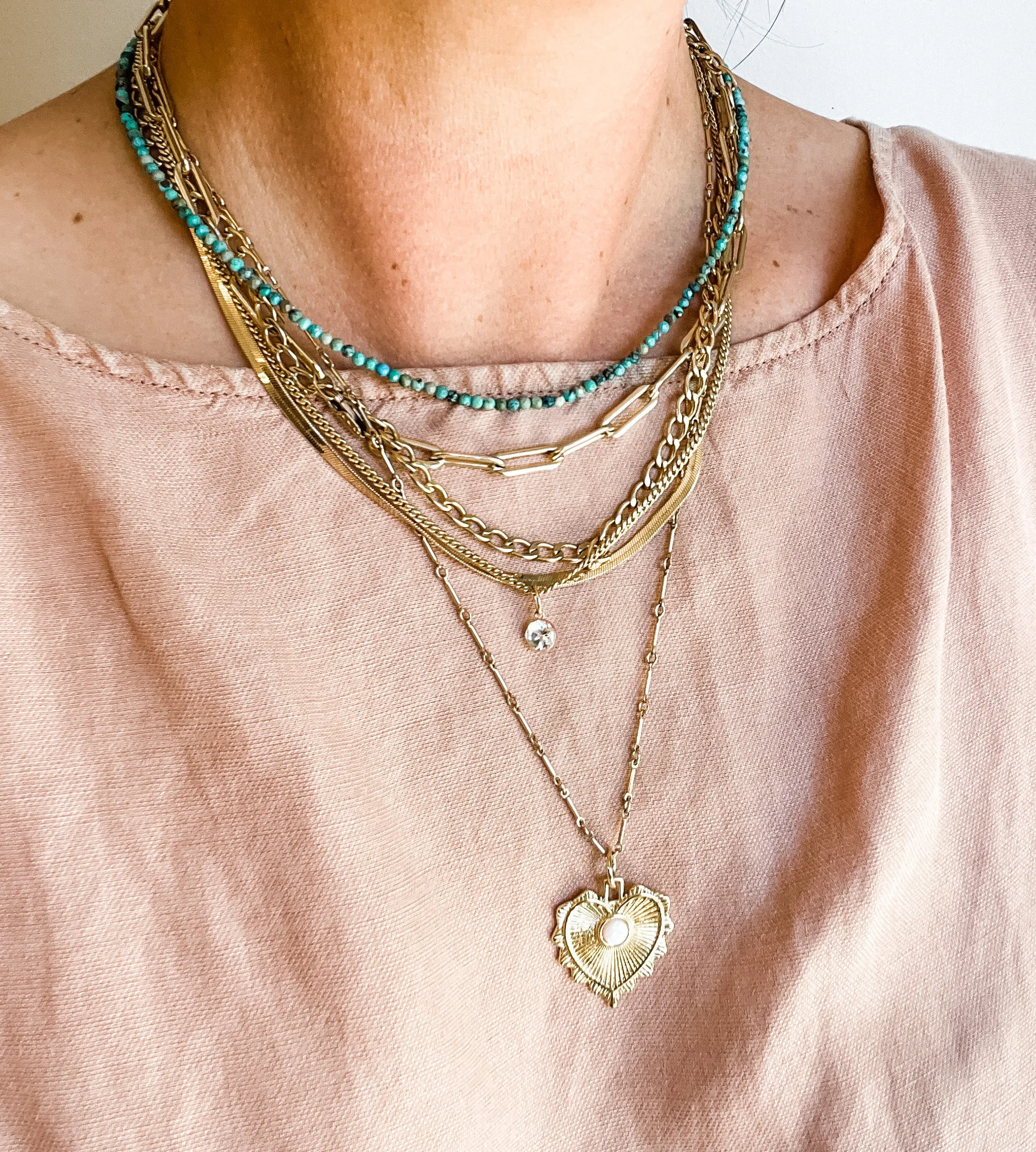 Mini Turquoise Candy Necklace