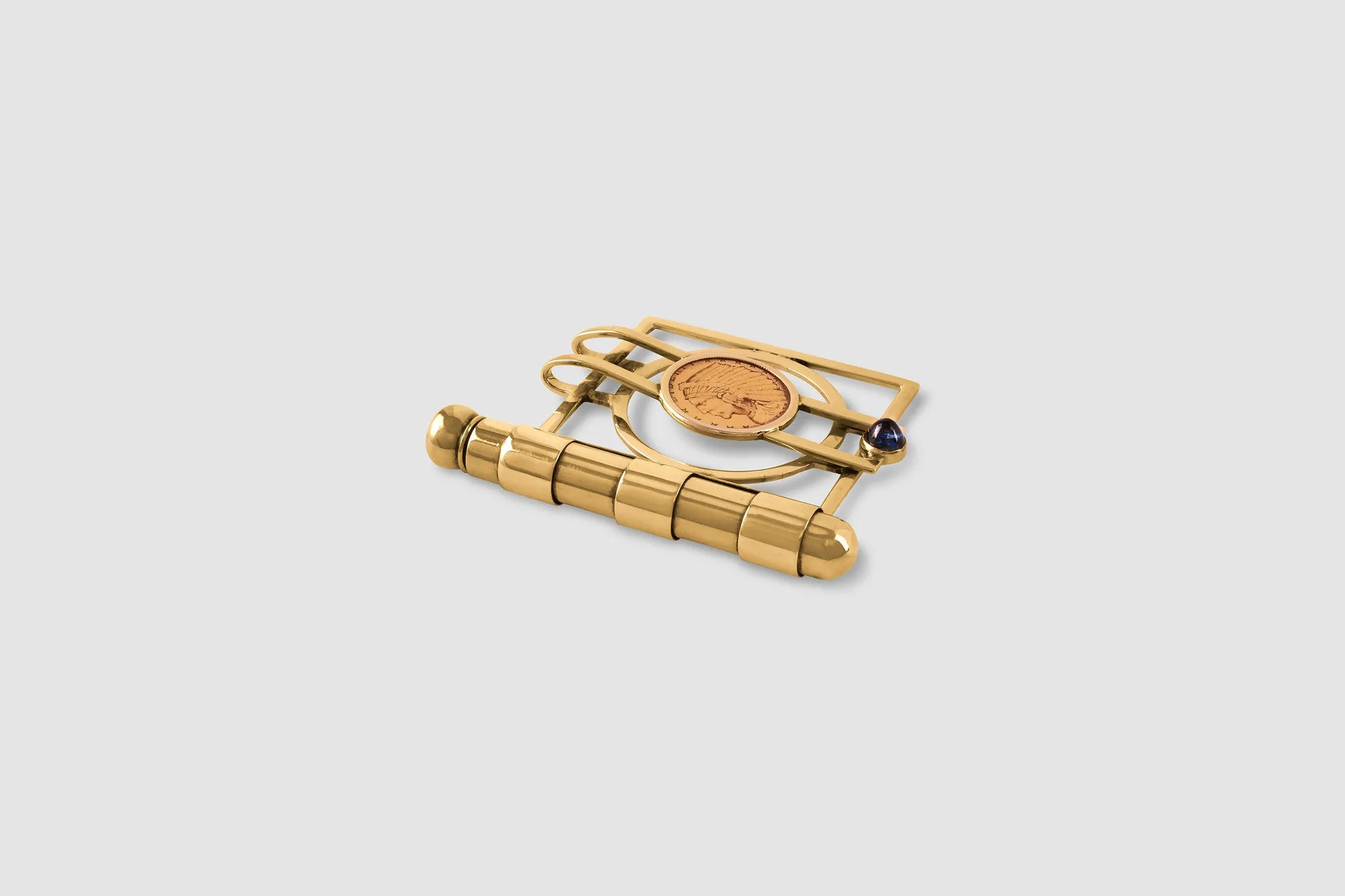 Money Clip with Telescopic Pencil