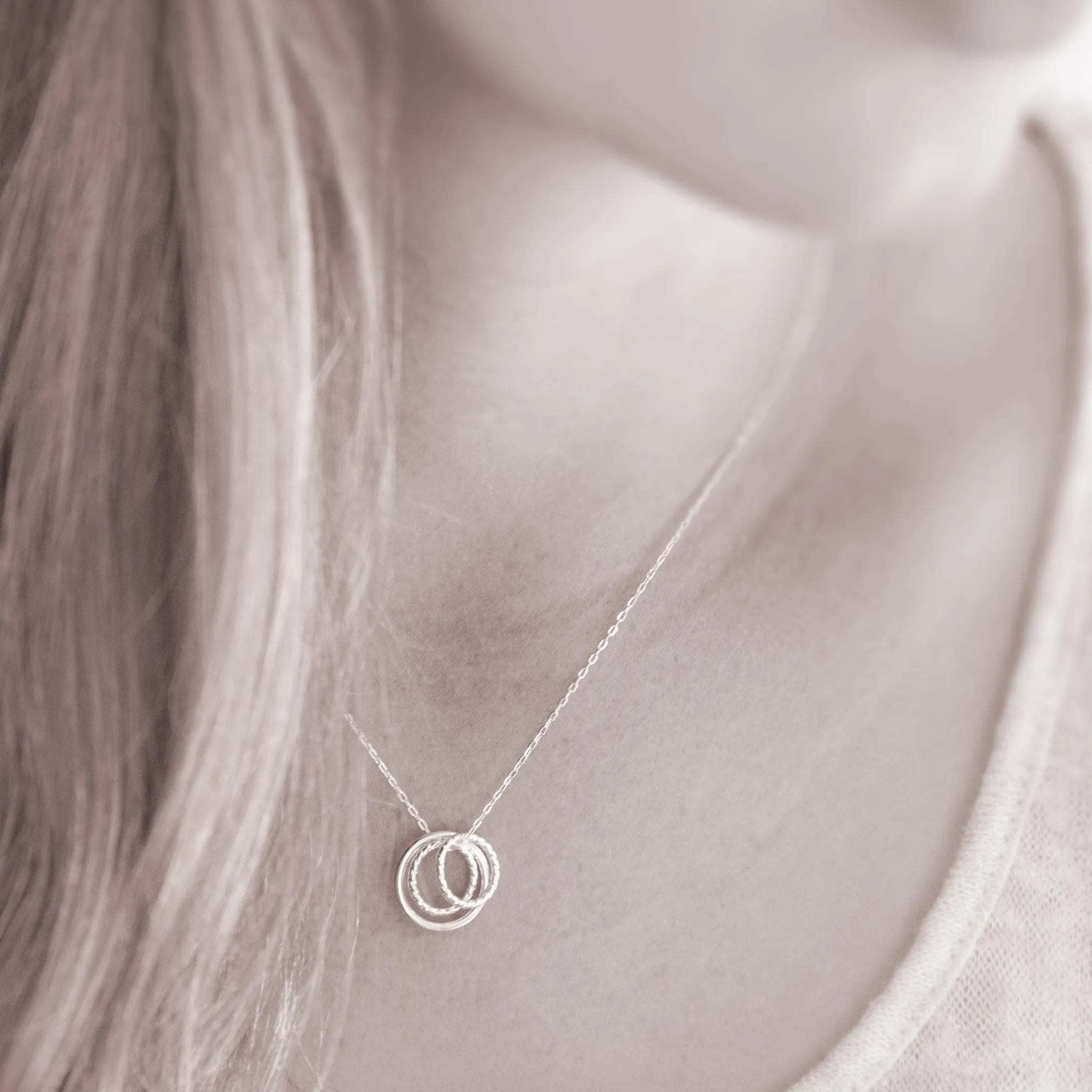 “Mother of Twins” Sterling Silver Necklace | One Adult & Two Children