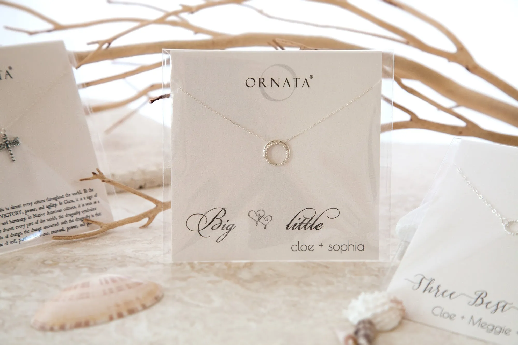 “Mother of Twins” Sterling Silver Necklace | One Adult & Two Children