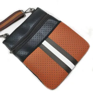 Neoprene Crossbody Bag in Caramel