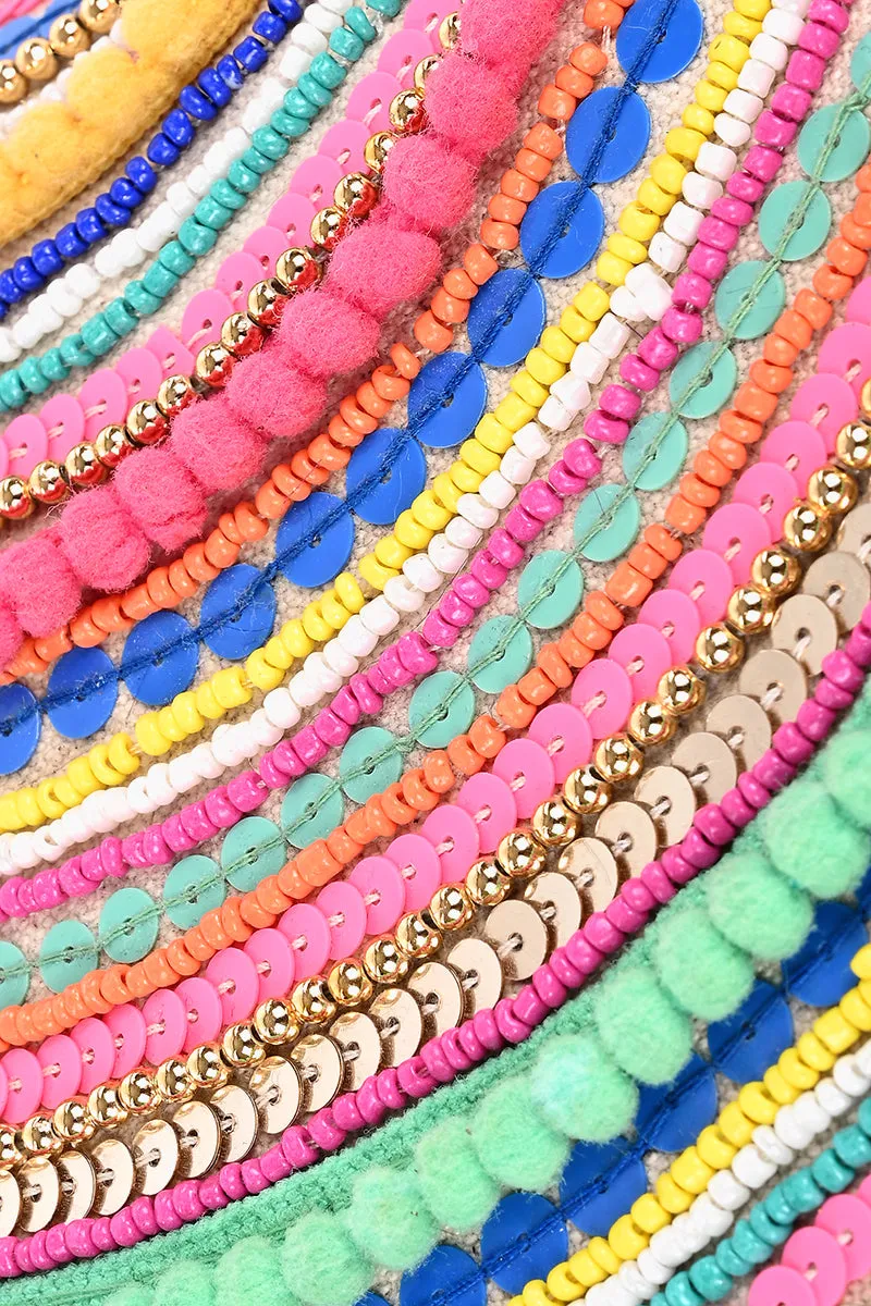 New Confetti Embellished Clutch