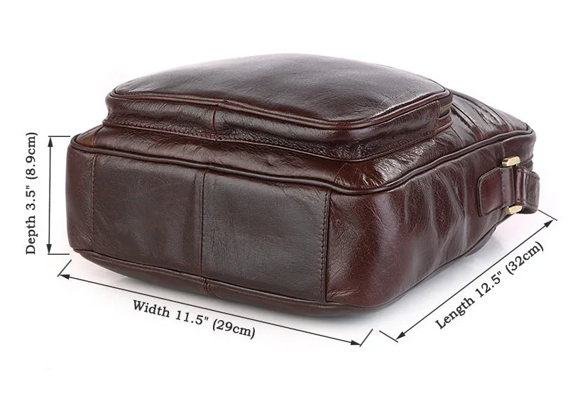 New Fashion Messenger Bags Casual Leather Bags For Men Leather Messenger Corssbody Side Shoulder Bag