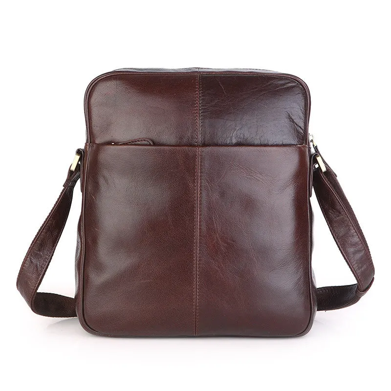 New Fashion Messenger Bags Casual Leather Bags For Men Leather Messenger Corssbody Side Shoulder Bag