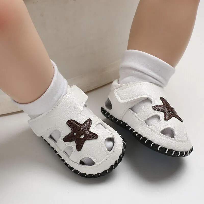 Newborn Baby Kids Boys Shoes Cute Cartoon First Walkers Prewalker Sneakers Shoes