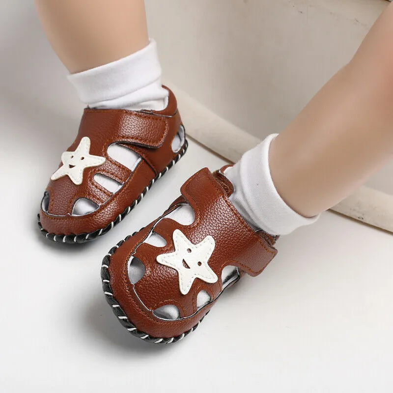 Newborn Baby Kids Boys Shoes Cute Cartoon First Walkers Prewalker Sneakers Shoes
