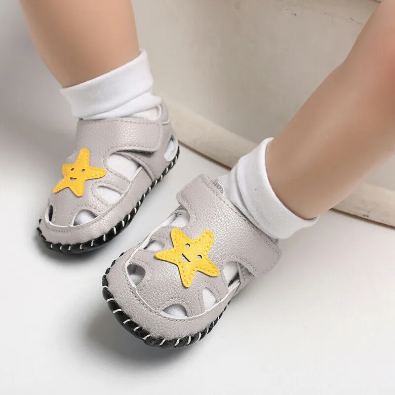 Newborn Baby Kids Boys Shoes Cute Cartoon First Walkers Prewalker Sneakers Shoes
