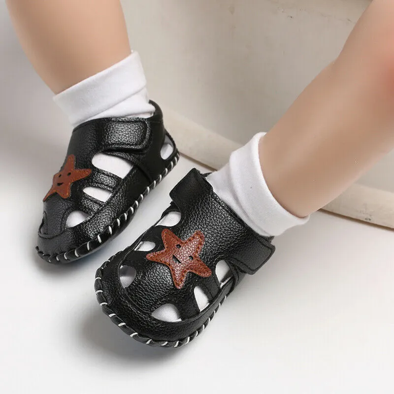 Newborn Baby Kids Boys Shoes Cute Cartoon First Walkers Prewalker Sneakers Shoes