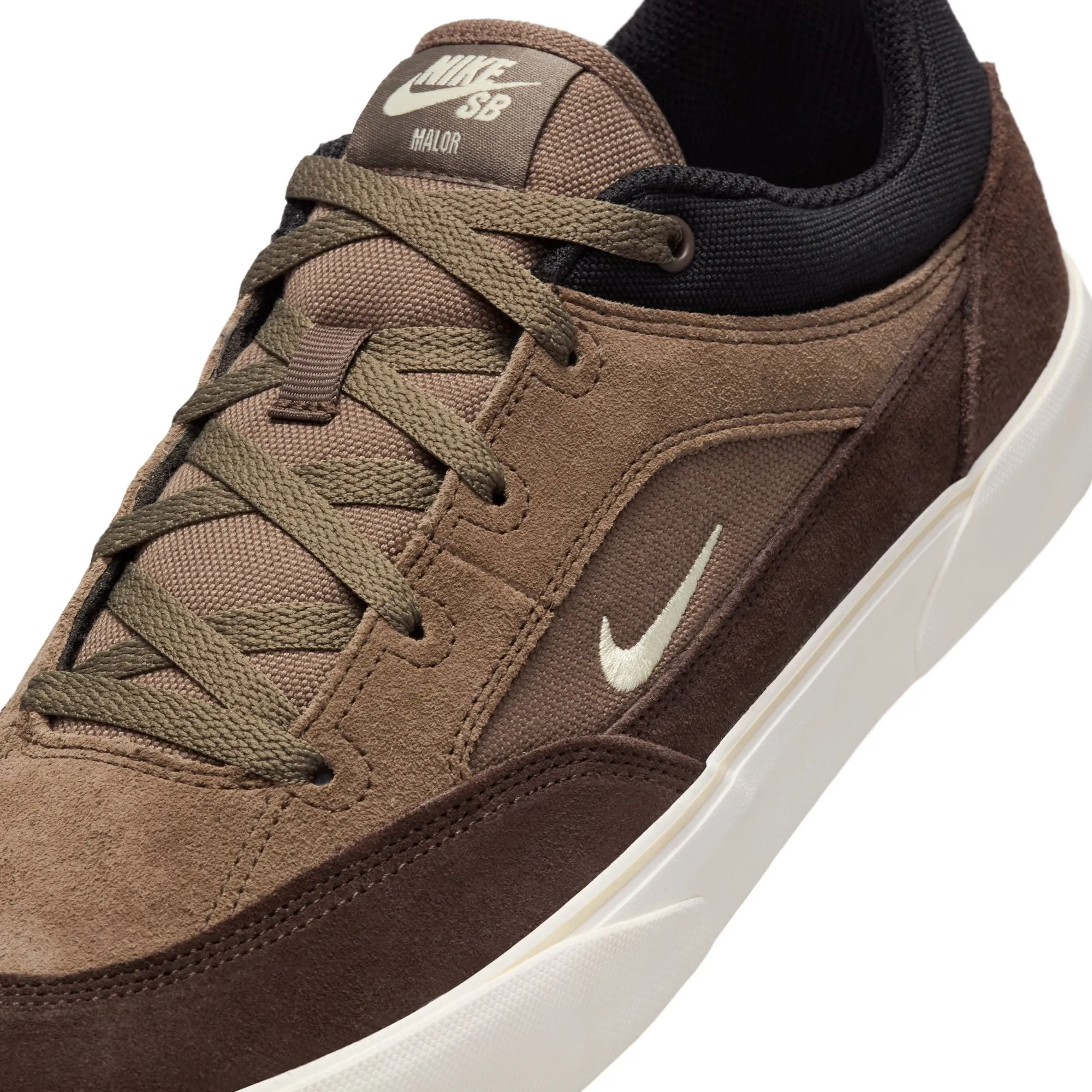 Nike SB Malor Skate Shoe - Ironstone/Light Khaki-Baroque Brown-Black