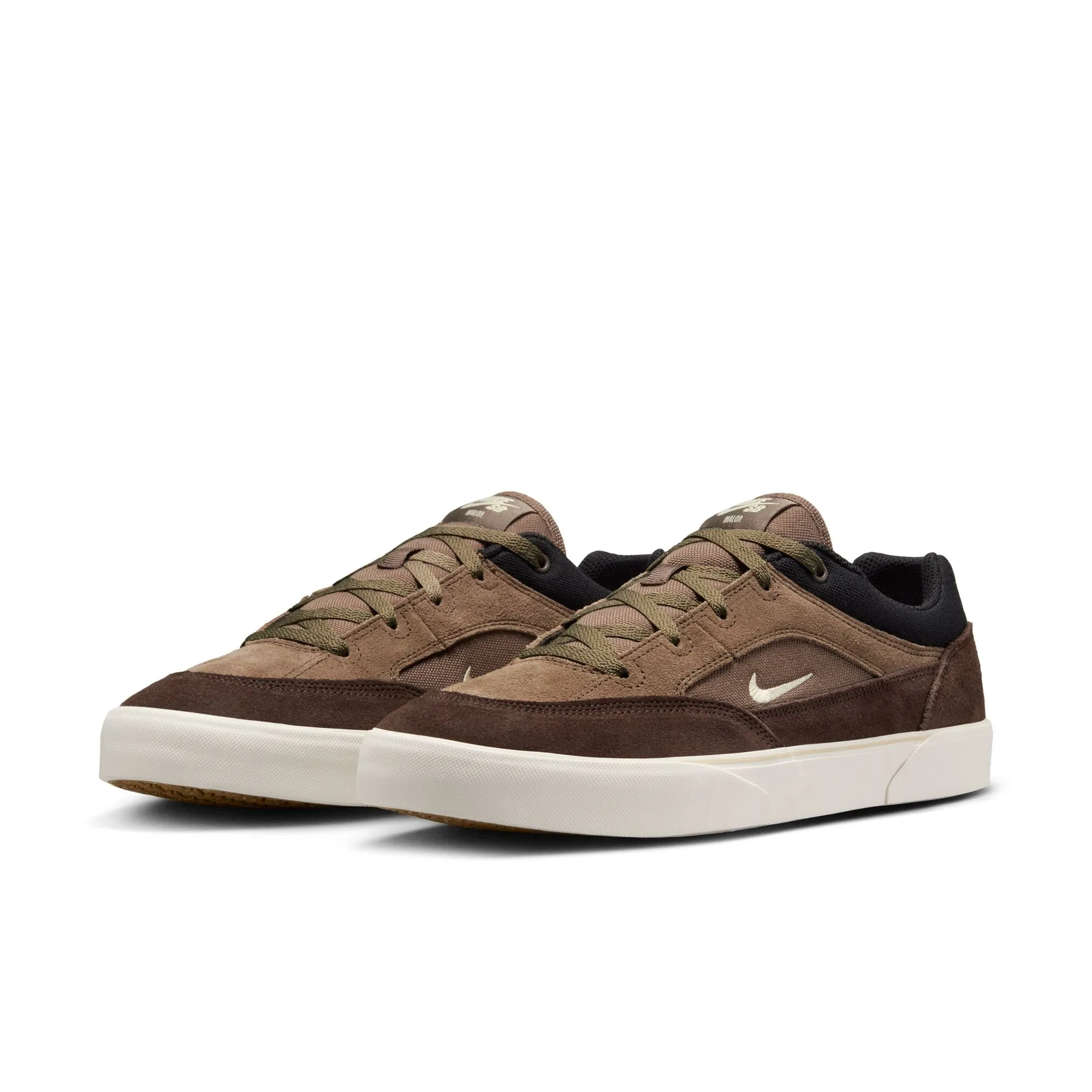Nike SB Malor Skate Shoe - Ironstone/Light Khaki-Baroque Brown-Black