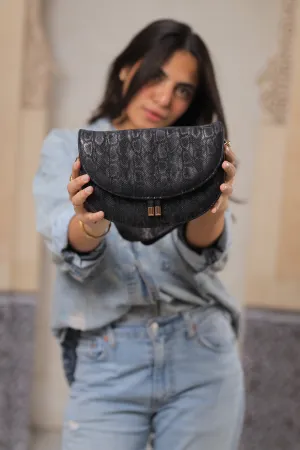 Noir Chic Satchel Bag